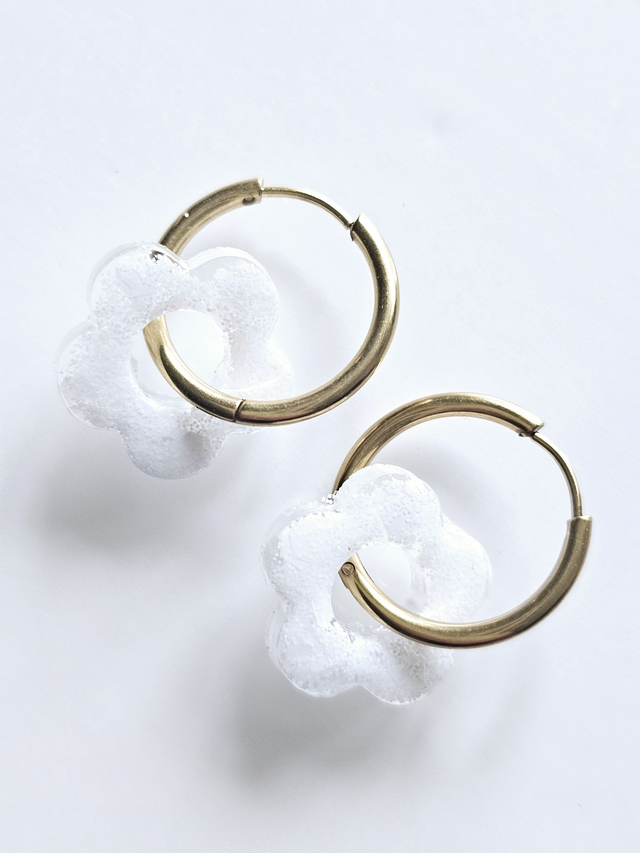 CREOLES EDEN CONFETTIS BLANCS