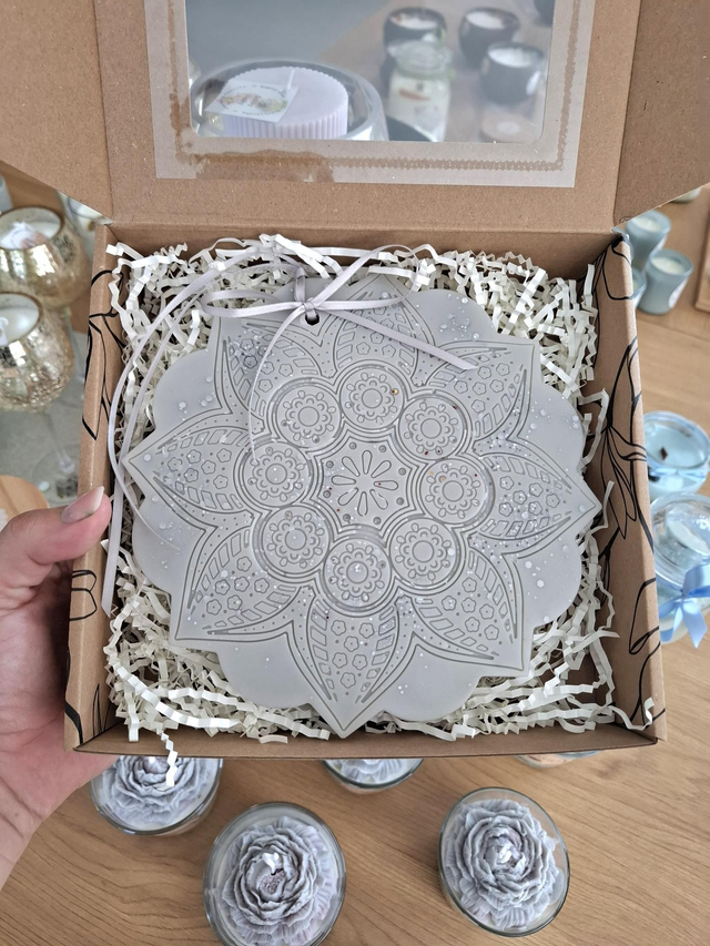 Expecto Patronum Mandala velká II. - vonný sójový vosk závěsný