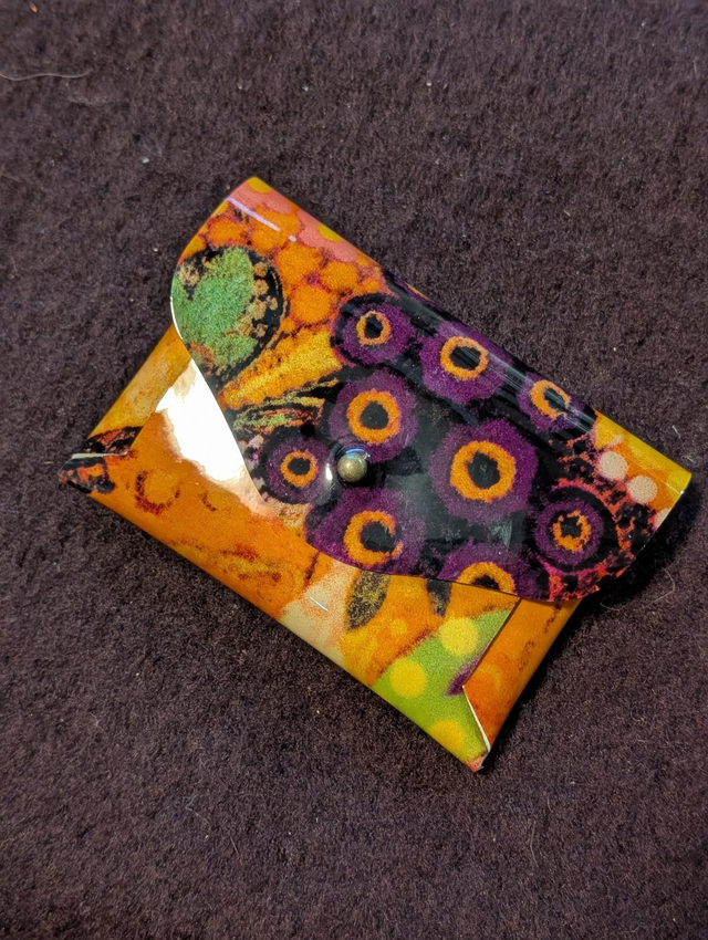 Porte monnaie multicolore vernis por010