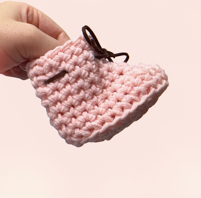 Suede Bow Booties - Pink