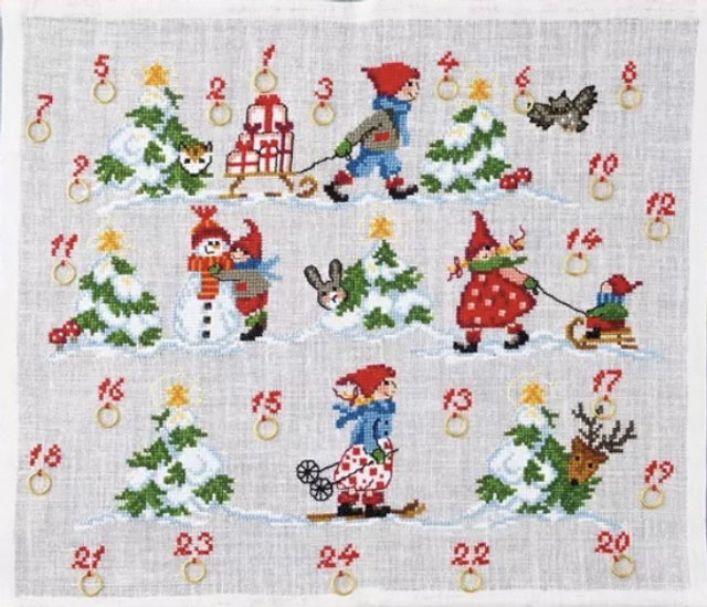 Permin Winter Playtime Advent Permin Christmas Kits Kit