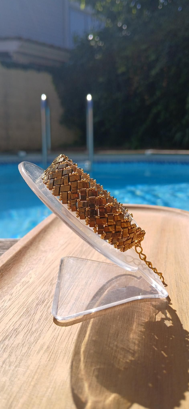 Bracelet half tila 2 chevrons