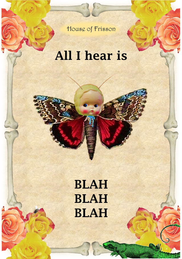 &quot;All I Hear Is Blah Blah Blah&quot; A3 Art Print by House of Frisson