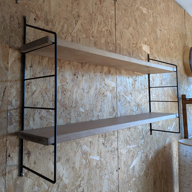 Etagère string planches en bois