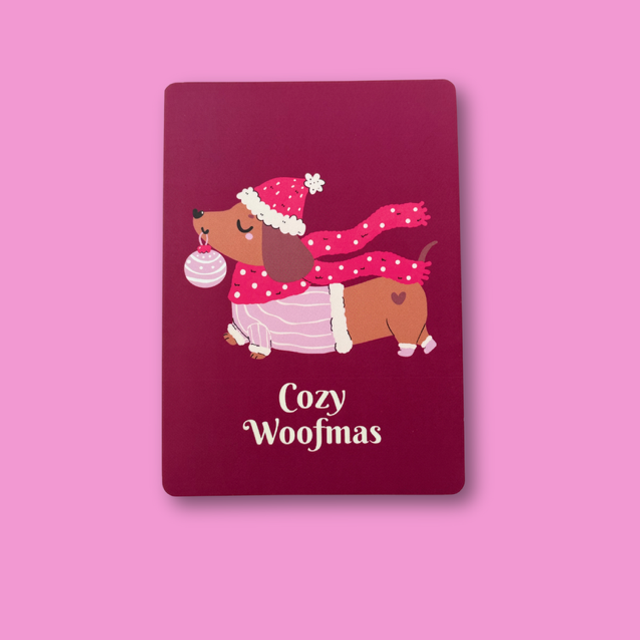 Kerstkaart Cozy Woofmas