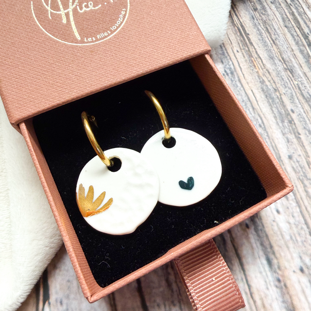 Les RÉVERSIBLES, boucles d’oreilles 