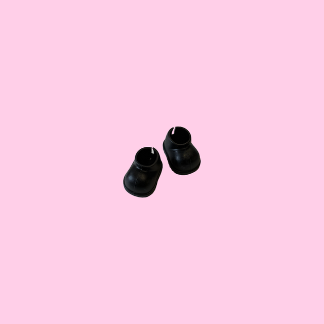 17cm Doll Shoes (Black)