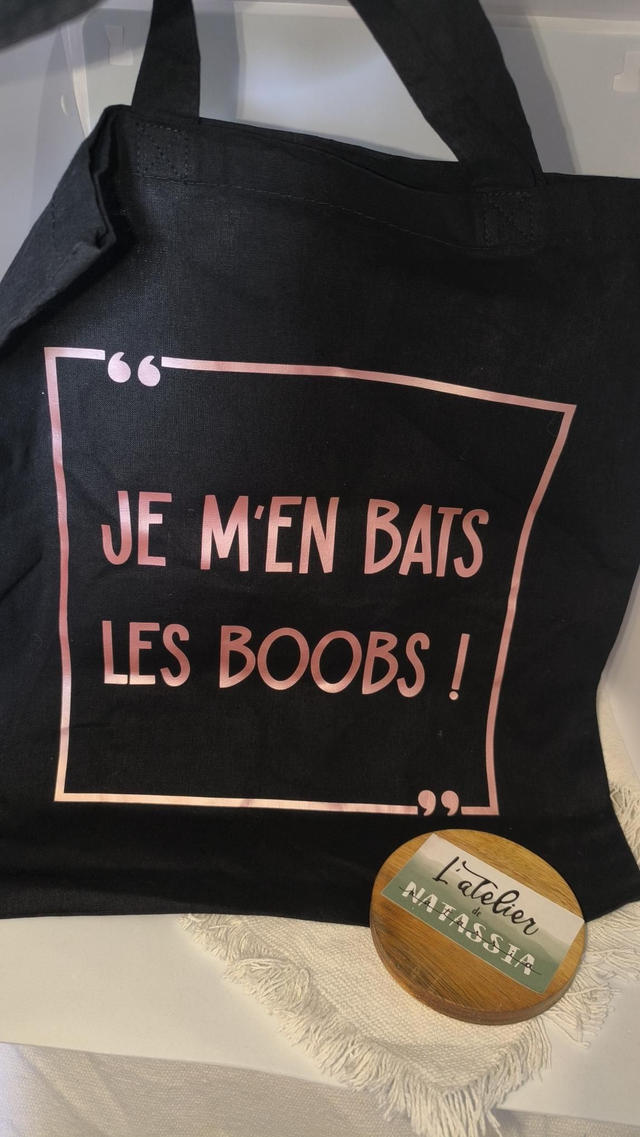 Tote bag noir 38x42cm 