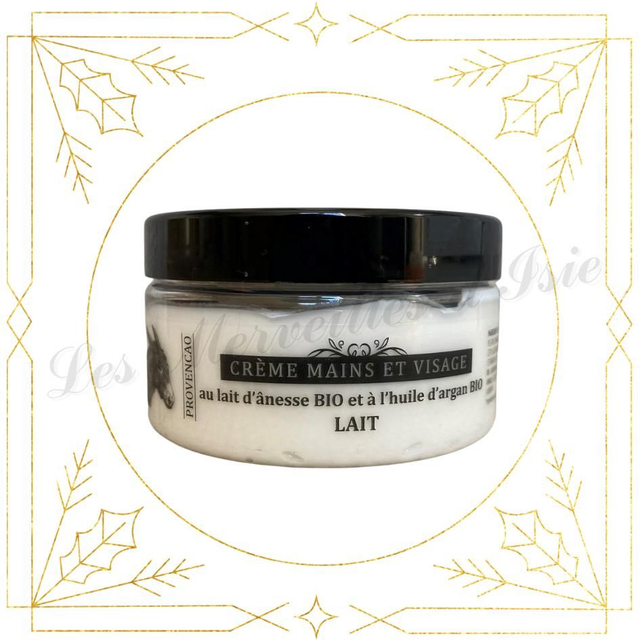 CREME VISAGE ET MAINS au lait d&#039;ânesse 100ml