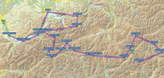 18 Pässe-Flug Schweiz