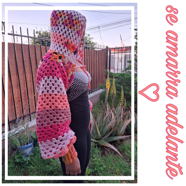 Chaleco corto multicolor