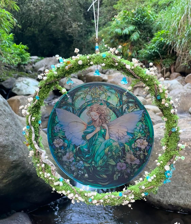 Fée d'Emeraude // vendue - 1 vitrail de disponible pour commande