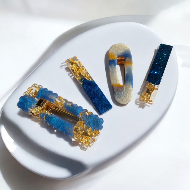 Barrettes bleues n°3