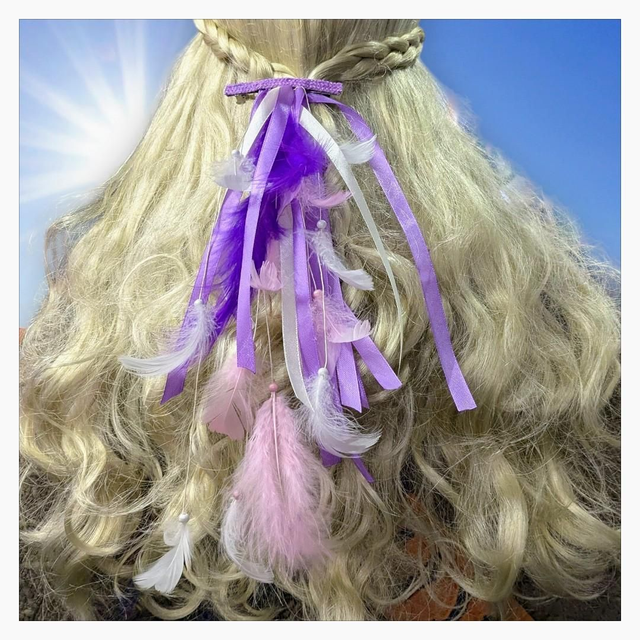 Barrette Amérindienne "Violet"