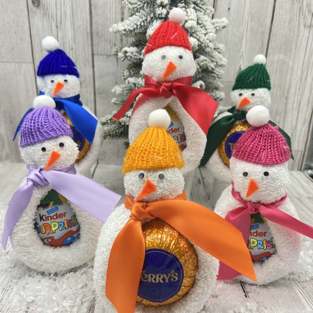 Snowman Flanimal™ Christmas chocolate orange stocking filler