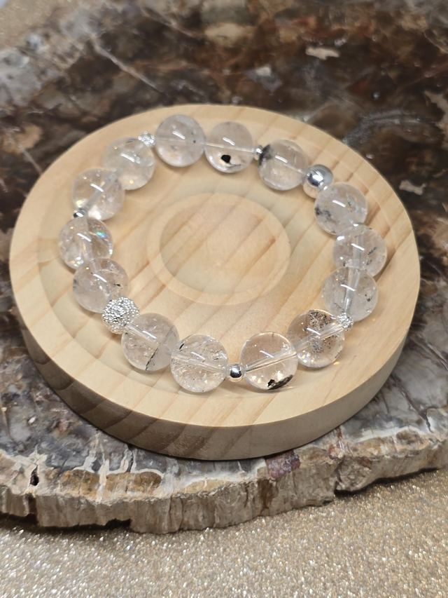 Bracelet Cristal Herkimer XL en 1,2 cm