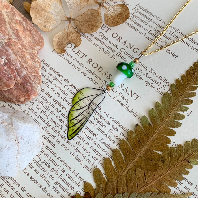 Collier Aube des Songes vert