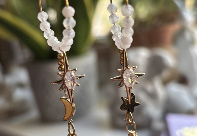 Kolczyki Kamień księżycowy 