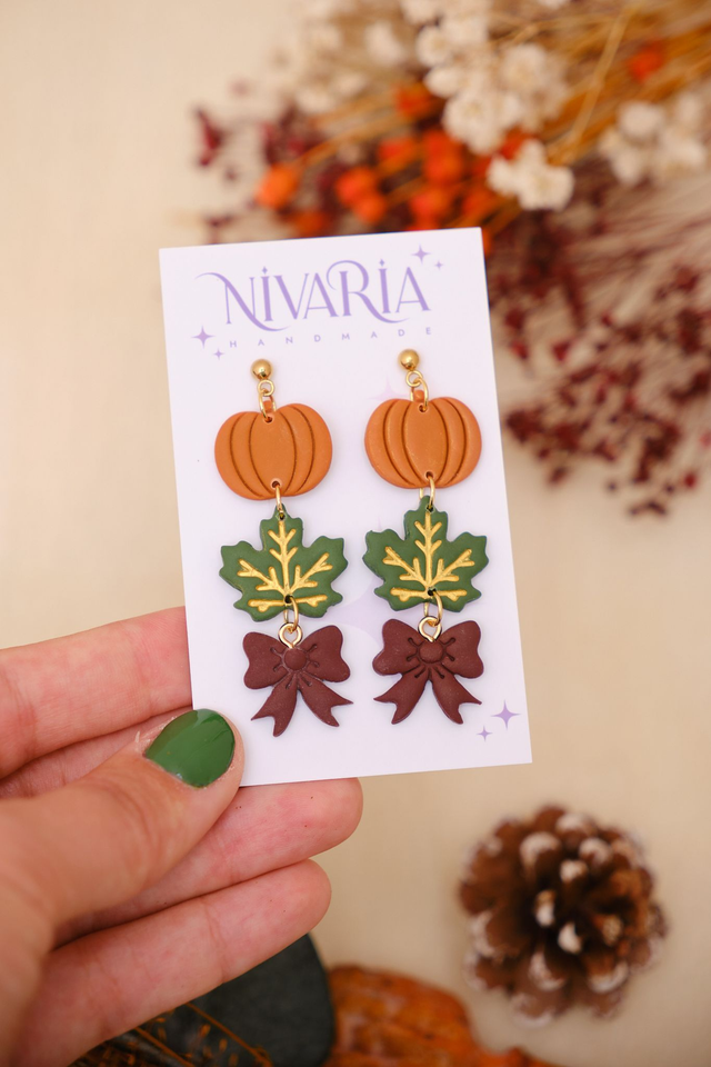 Pendientes trío charms | Colección Otoño 