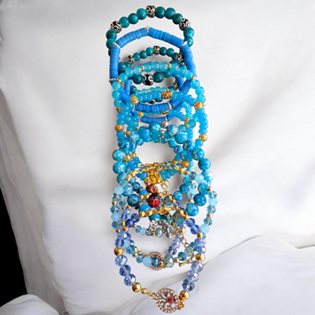 VENTE FLASH – LOT de bracelets bleu