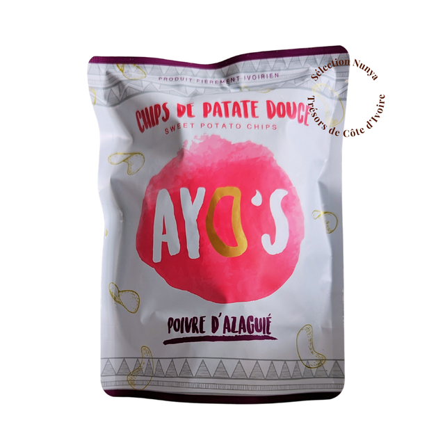 Ayos chips de patate douce au poivre d'Azaguié