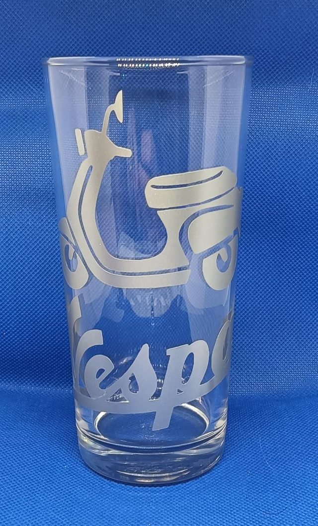 Silver 14oz (40cl) Vespa Scooter Glass