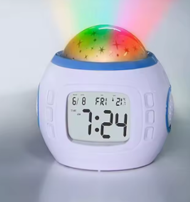 Muziekwekker met Kleurverandering & Sky Star Projector – Nachtlamp