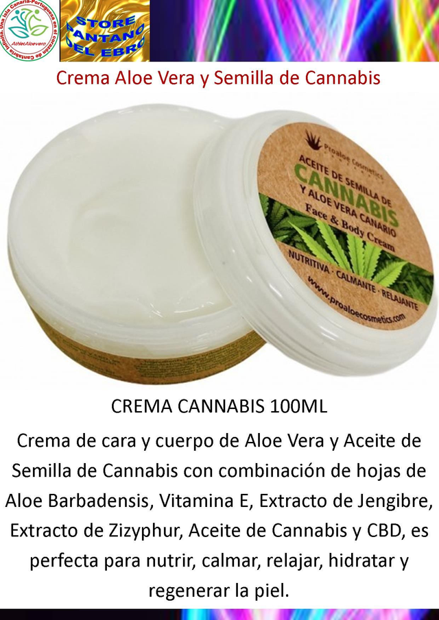 CREMA CANNABIS Y ALOE VERA 