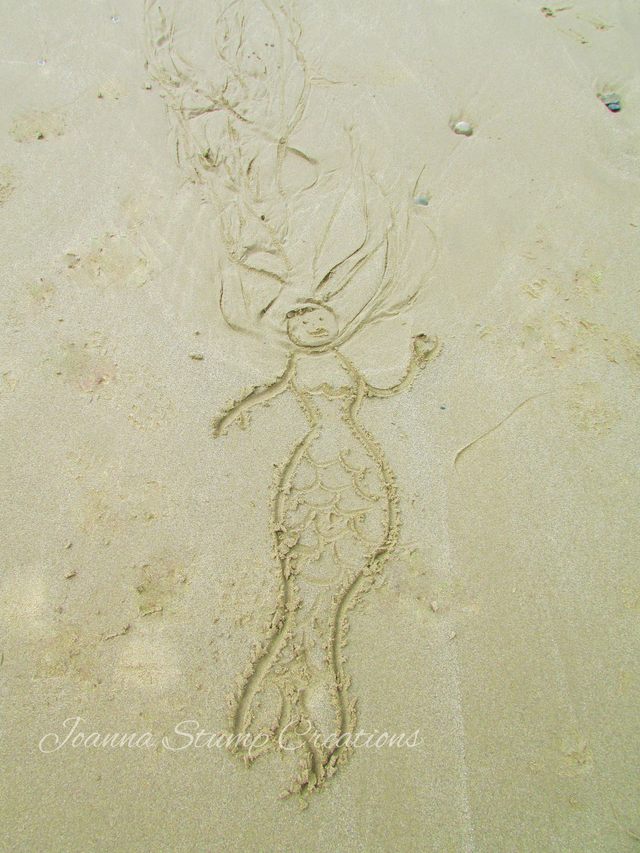 Photographic Open Edition Canvas Panel Print, from my "Water Flows" collection, "The Druidstone Mermaid"