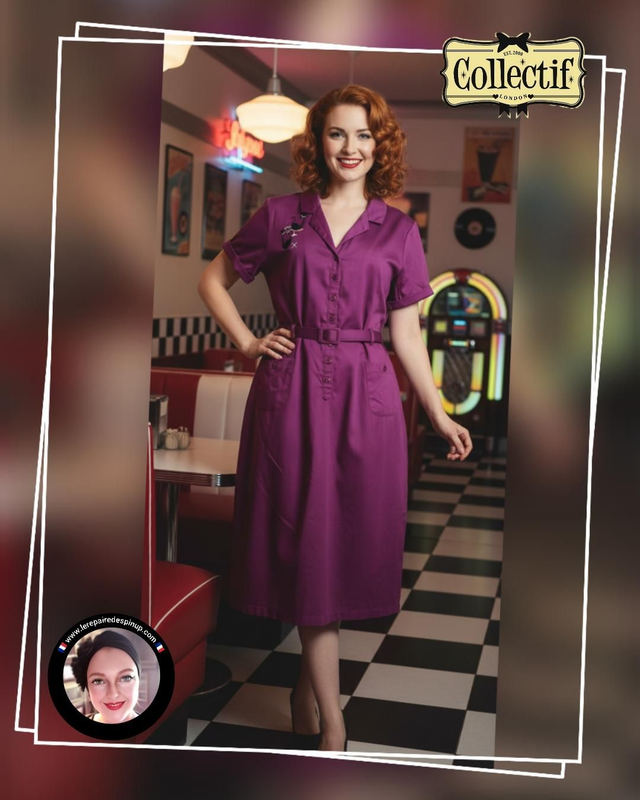 Robe Collectif Caterina Atomic Cat Pencil  T44/46