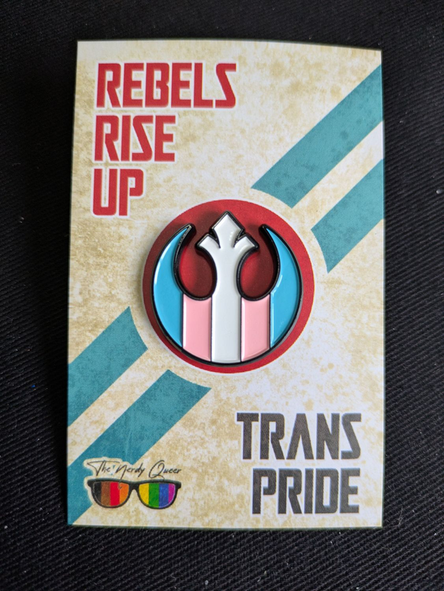 Star Wars Rebel Alliance Inspired Transgender Pride Soft Enamel Pin Badge
