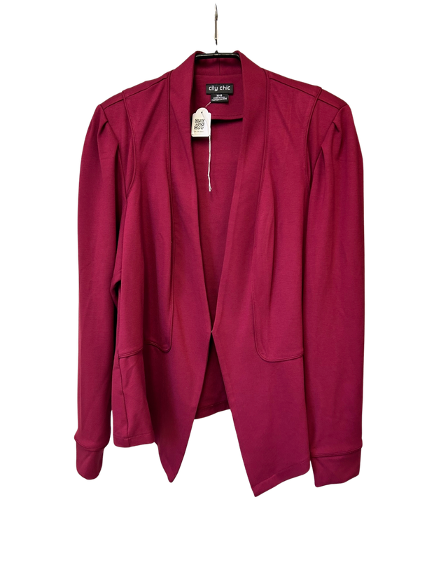 City Chic Jacket in Red