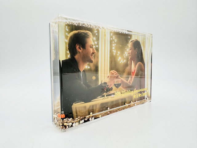 Rose Gold Blox - Photo Frame with foil engraved front