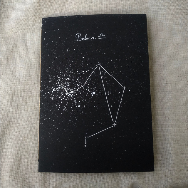 Carnet Constellation A5 (Signes astrologiques/étoiles)