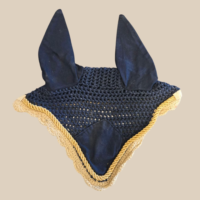 Bonnet cheval bleu et beige (LS1028)