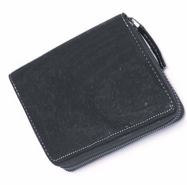 Geldbörse  Max,  schwarz mit Reißverschluss