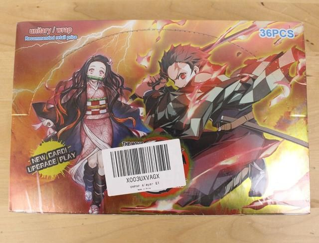 Demon Slayer Mugen Train Kimetsu No Yaiba Trading Card Game TCG Booster Box Pink