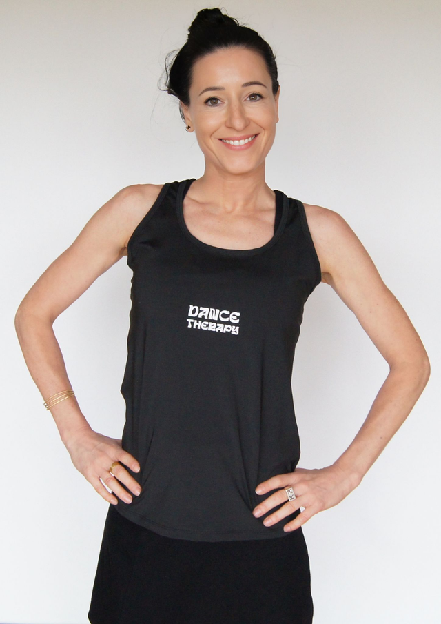 sports top DANCE THERAPY black