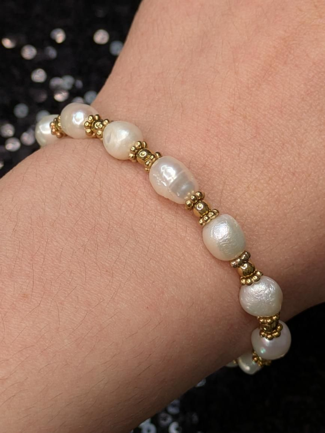 Bracelet perles d&#039;eau douce 