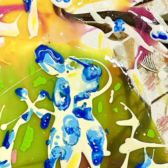 Doigts bleus - 24x30cm - 2017