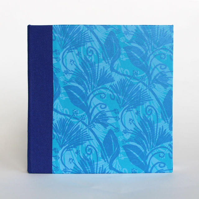 Square pocket sketchbook blue