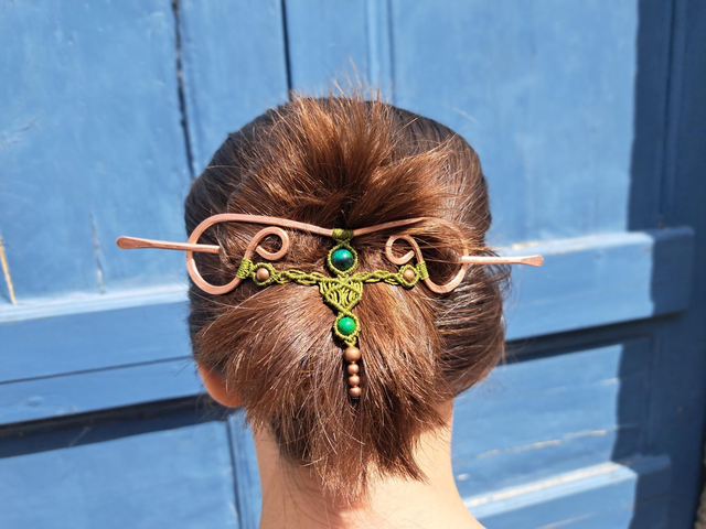 Oma cuivre chrysocolle taille L