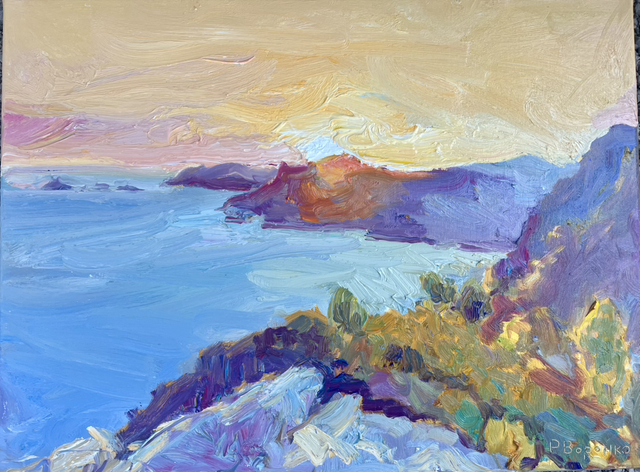 „Honig und Milch im Sonnenuntergang“ Öl auf Leinwand, 60 × 80 cm, 2025
