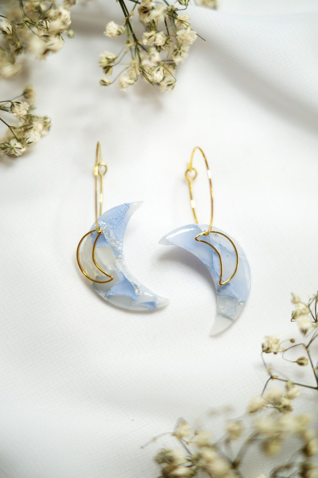 Coloris glace - Boucles Demi-Lune