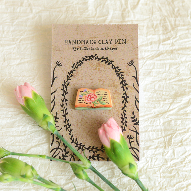 Spring Collection &quot;Romantasy&quot; clay pin