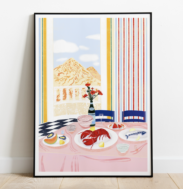 Lobster Lunch Still Life