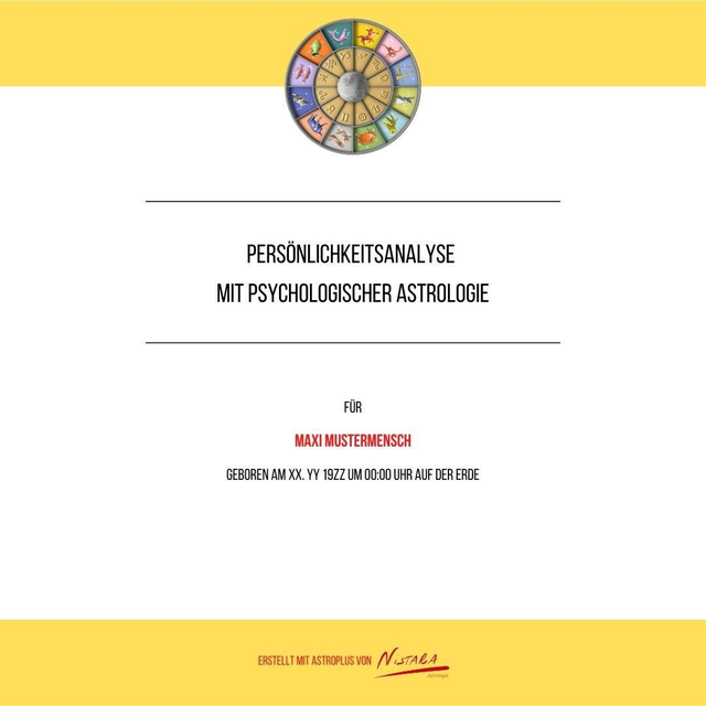 Horoskop mit Kurzauswertung