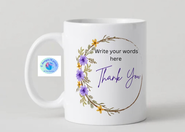 Customised Thank You 11oz Mug - MUG02