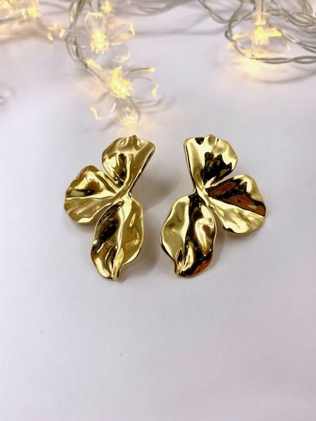 Boucles d'Oreilles Pétales Ondulées