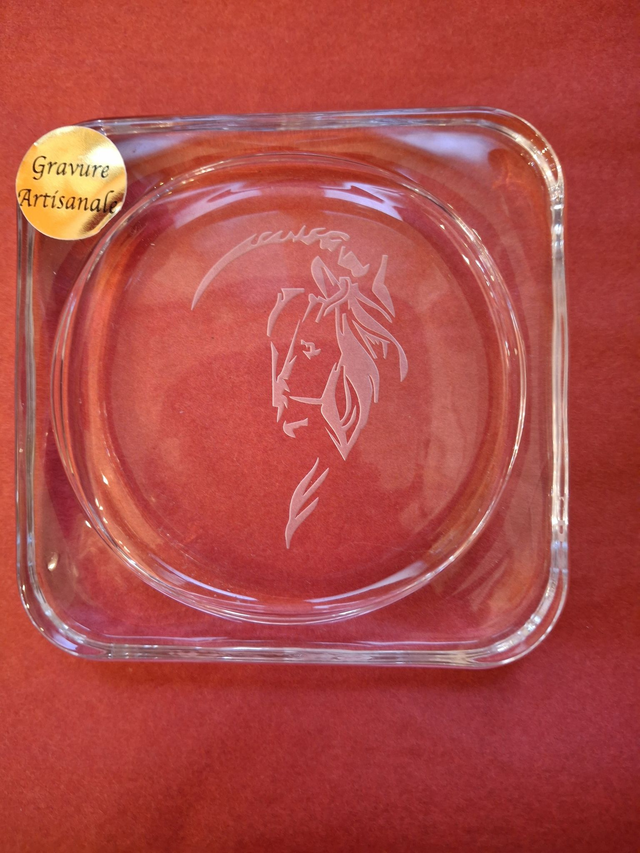 Vide poche verre Cheval